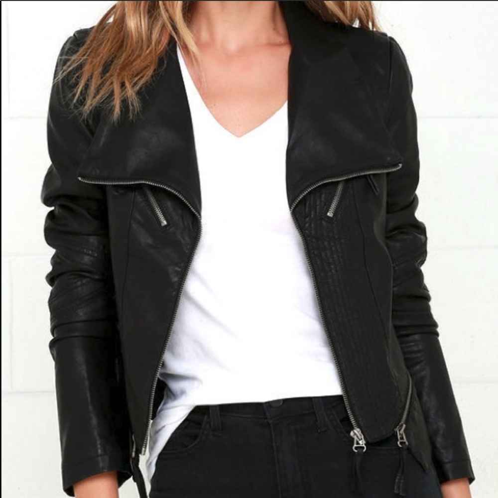 Lulu’s Up on a Tuesday Faux Leather Jacket